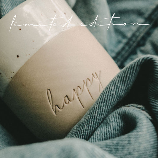 Limitierter Becher happy