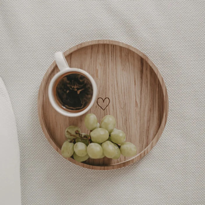 Mini Tablett Rund Herz