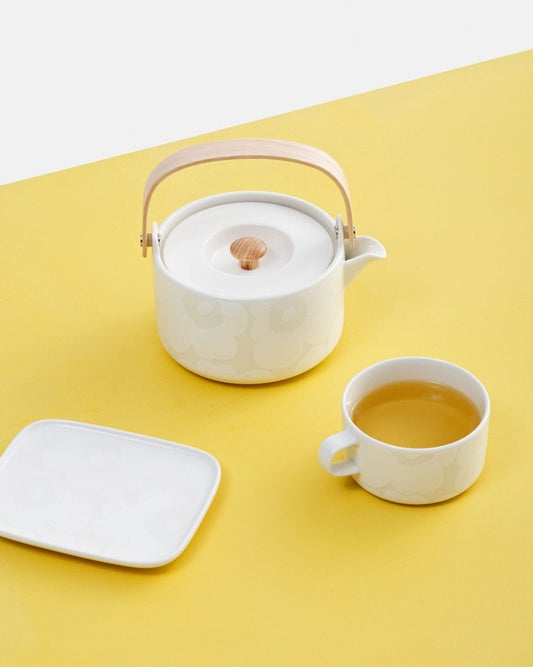 Unikko Plate 15x12 cm weiß/ weiß