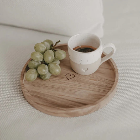 Mini Tablett Rund Herz