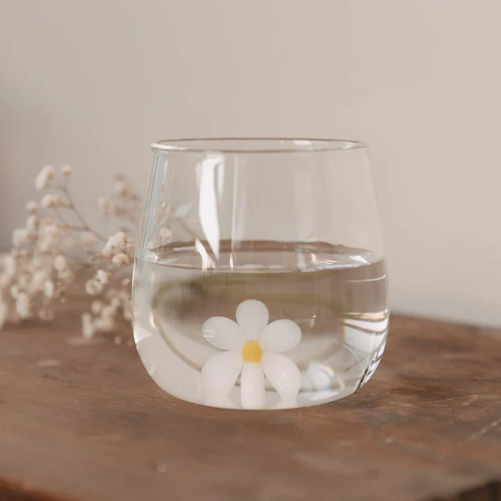 Trinkglas Daisyfigur