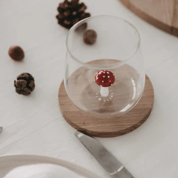 Trinkglas Pilzfigur