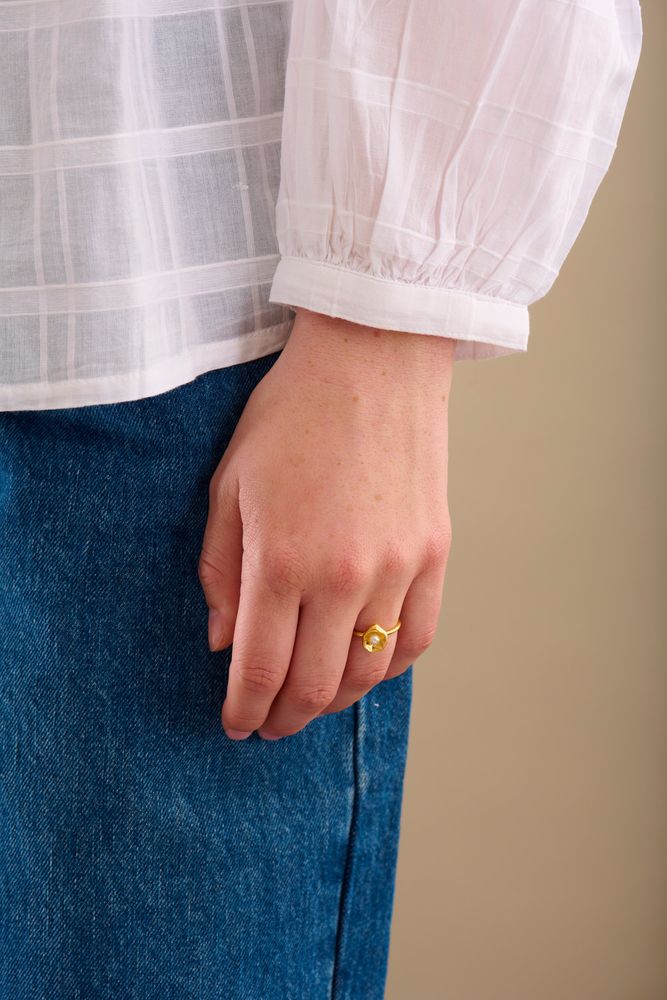 Hidden Pearl Ring
