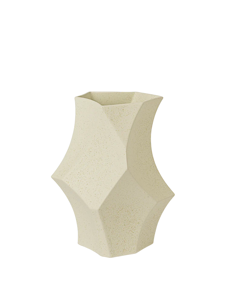 Cueva Vase H 26 Off white