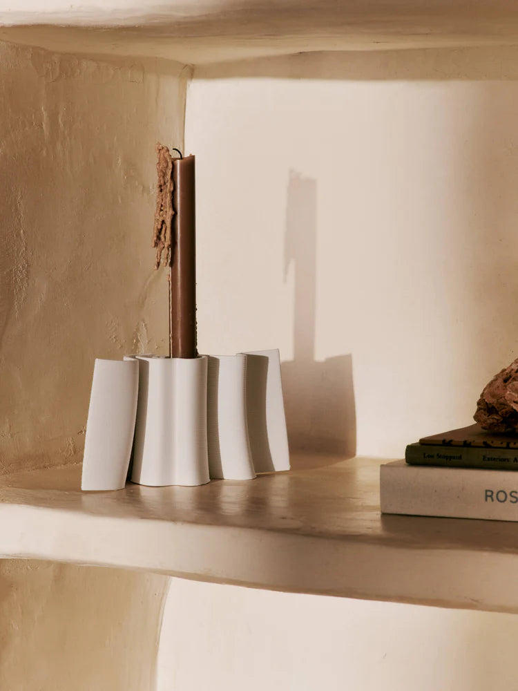 Dedali Candle Holder Off White