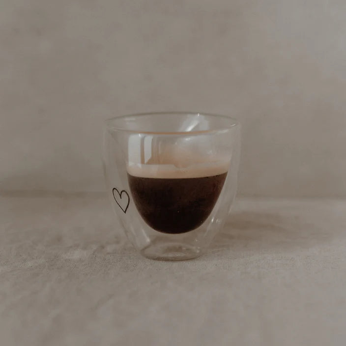 Doppelwandiges Glas Herz