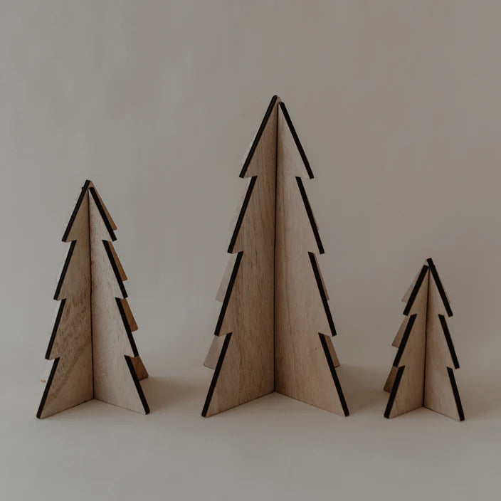 Tannenbäume im 3er Set Natur