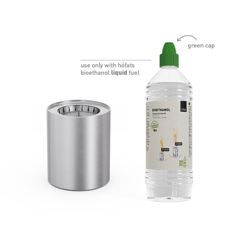 Spin 1200 Bio burner mit Eco Ring und Löschdeckel