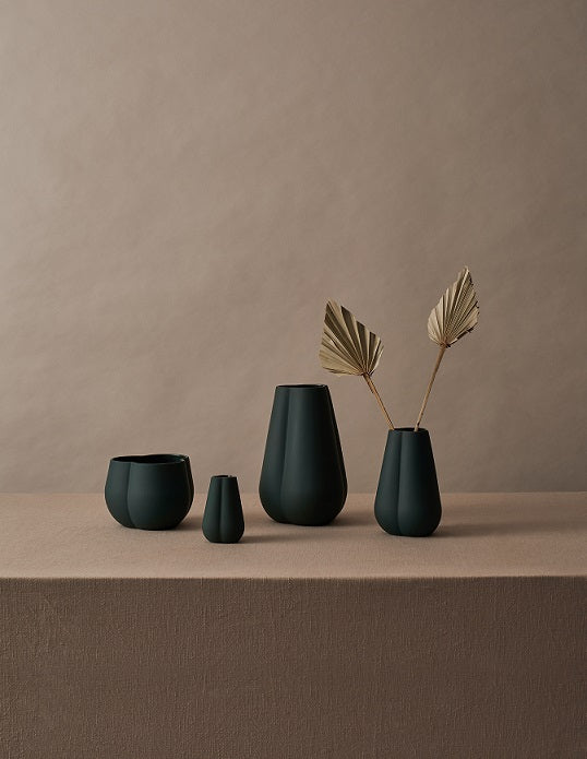 Clover flower pot black, 12 cm