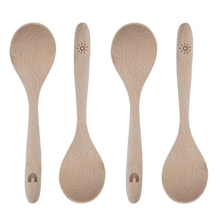 Holzlöffel Regenbogen 4er Set
