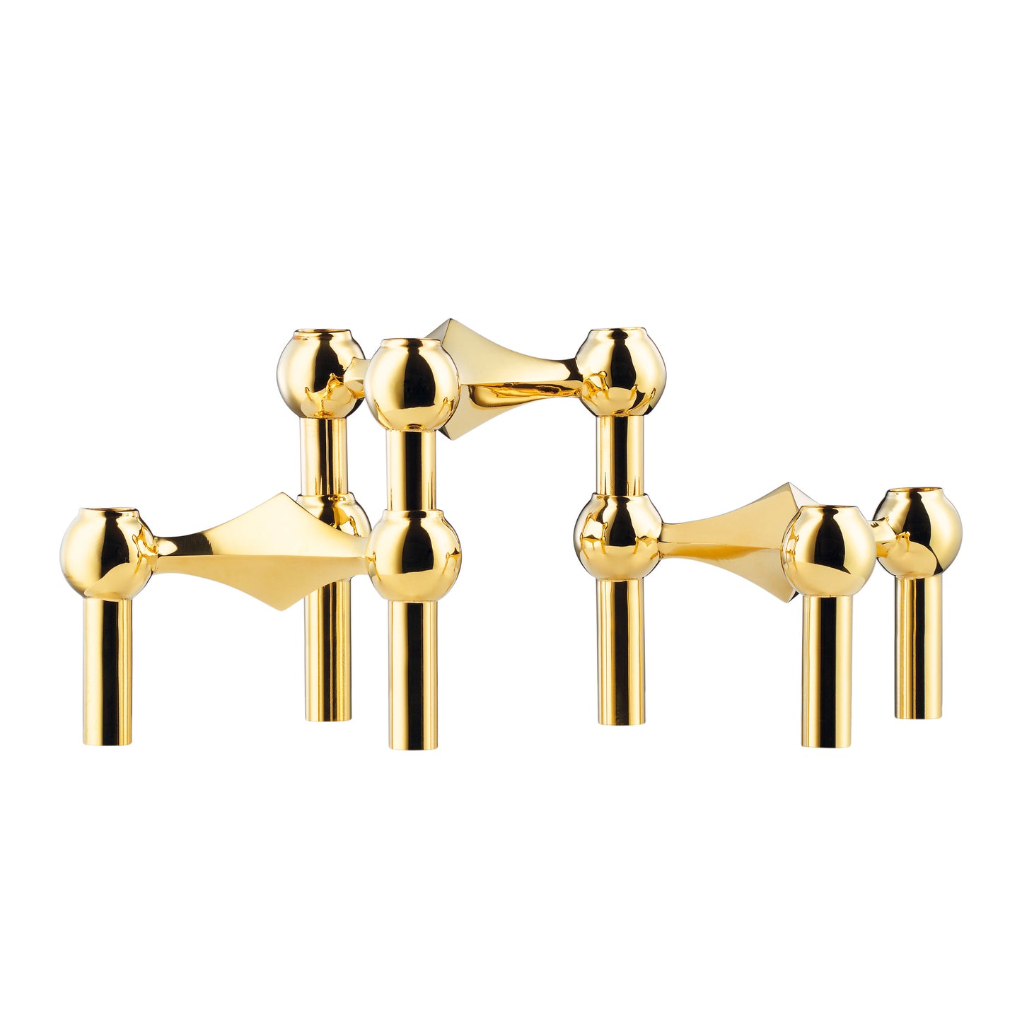 Stoff Nagel Kerzenhalter 3er Set
