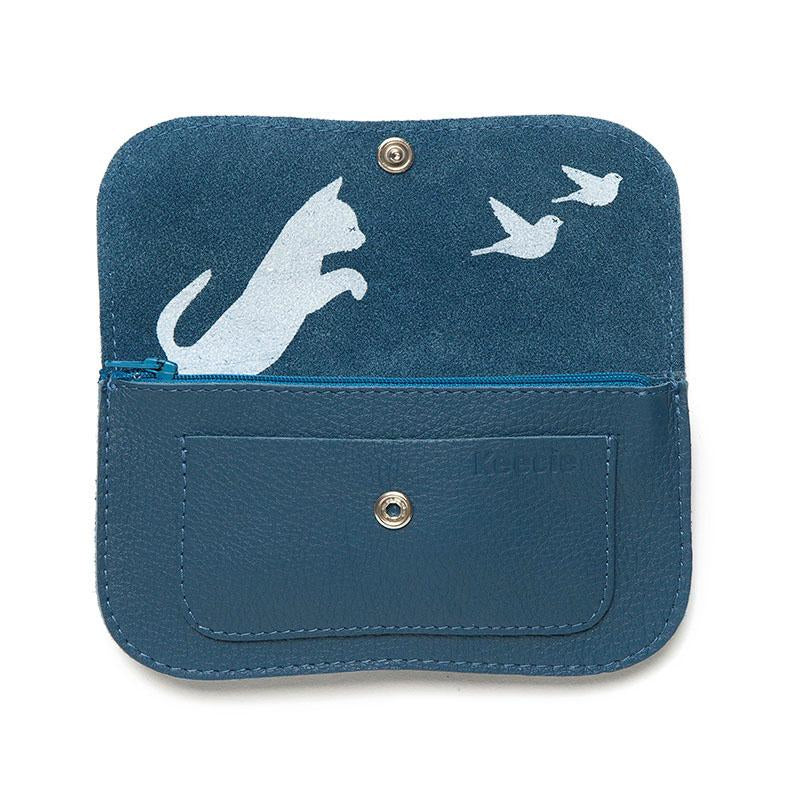 Wallet cat Chase Medium blau