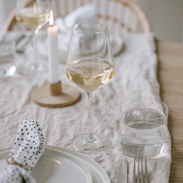 Weinglas Oh happy Day