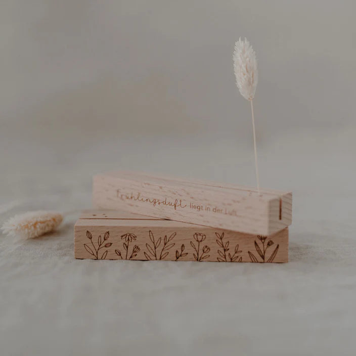 Karten und Blumenhalter Frühling