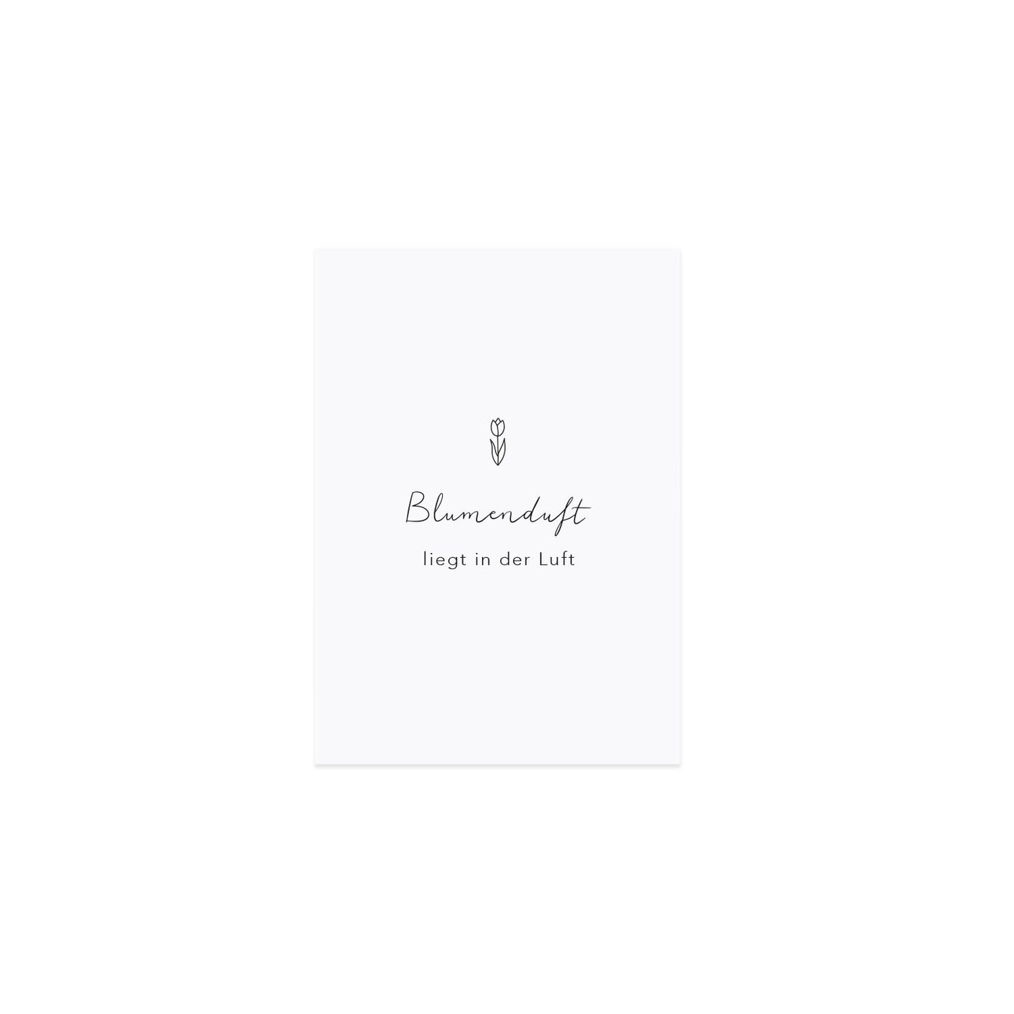 Spruchkarte Blumenduft