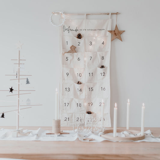 Adventskalender Vorfreude creme