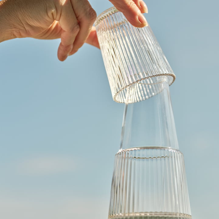Pilastro Karaffe mit Glas