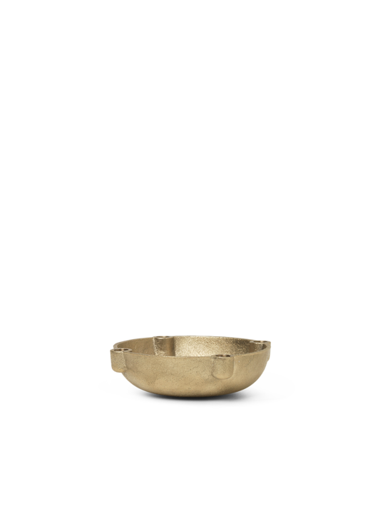 Bowl Candle Holder Brass