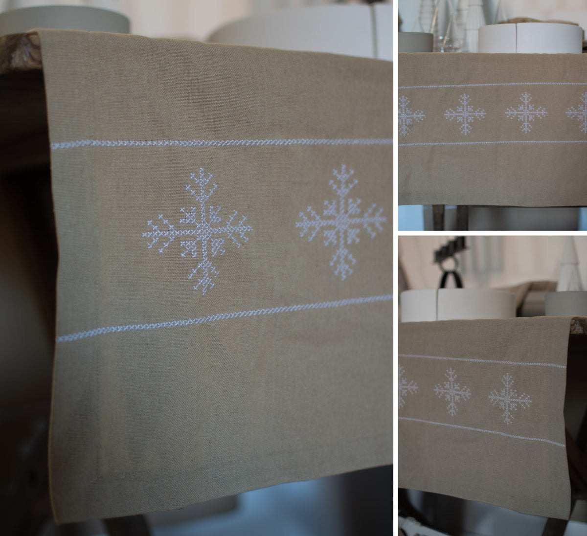 Flinga table runner Beige Recycling