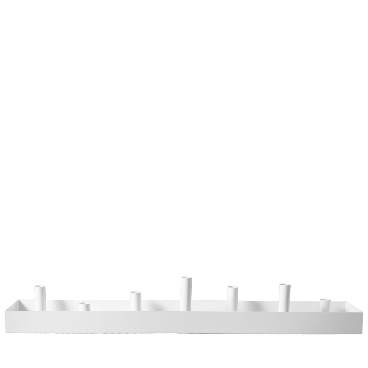 Sund White rectangular candlestick 80x12x11