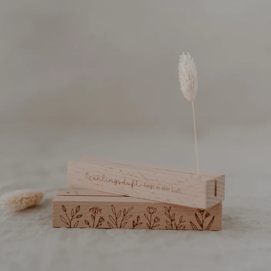 Karten und Blumenhalter Frühling