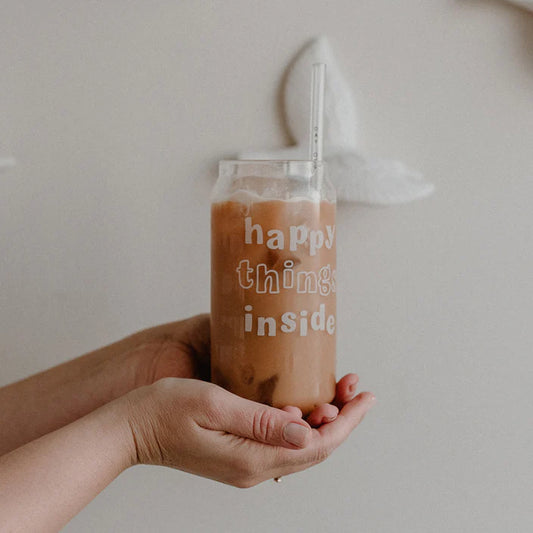 Hohes Trinkglas happy things