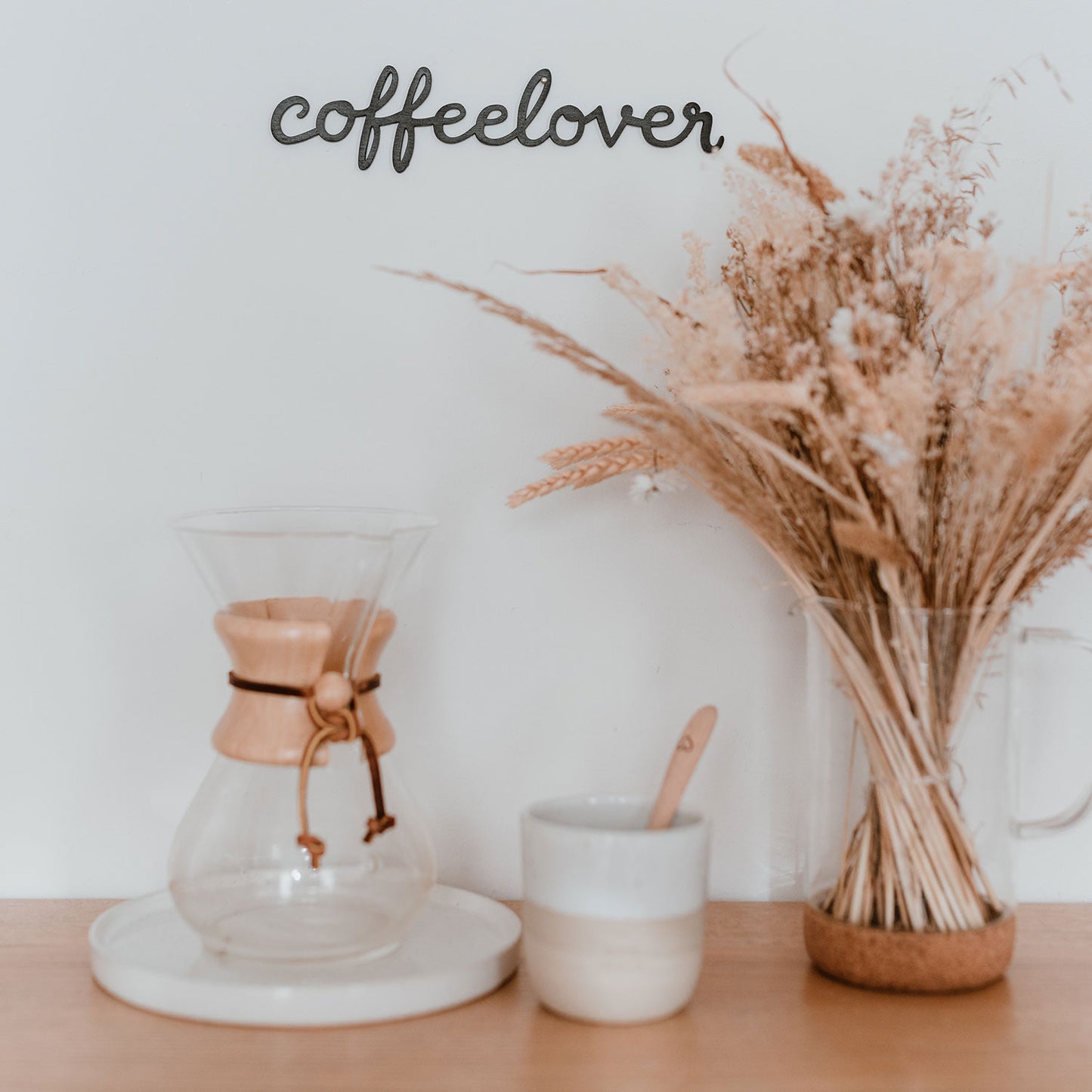 Holzschriftzug Coffeelover