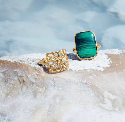 Cosmos Malachite Ring