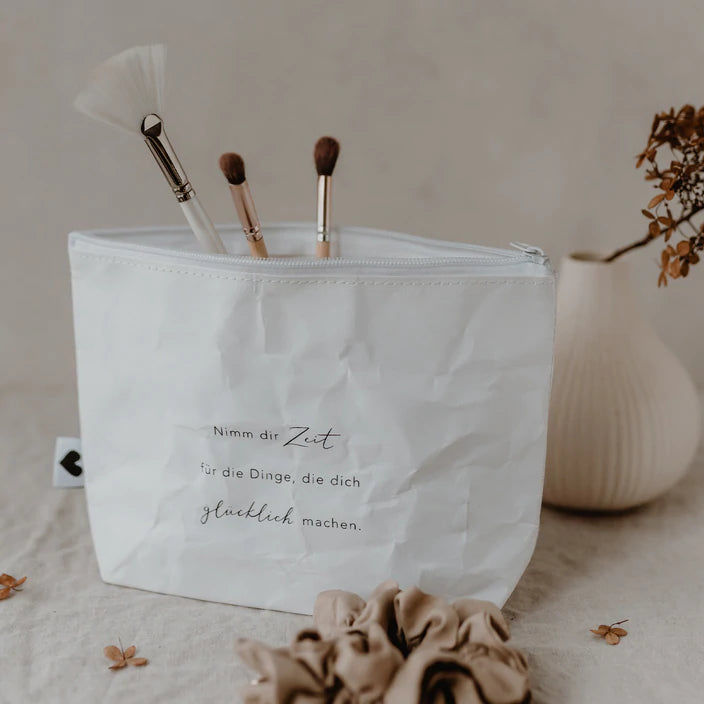 Kosmetiktasche nimm dir Zeit