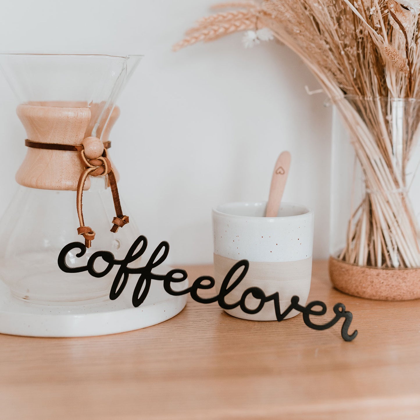Holzschriftzug Coffeelover