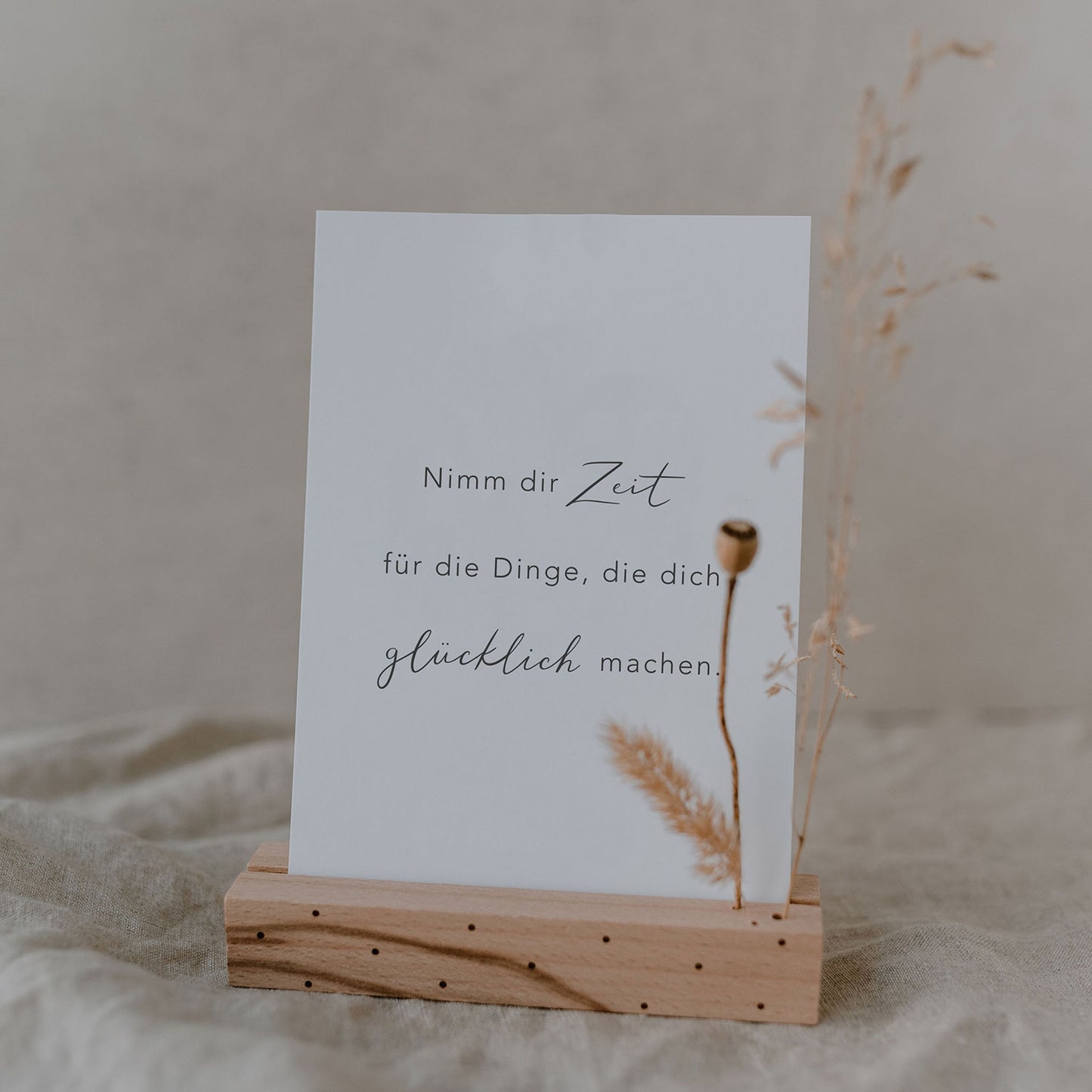 Postkarte nimm dir Zeit