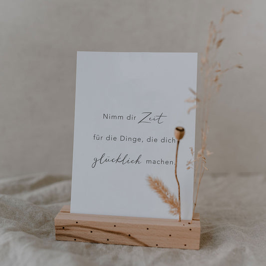 Postkarte nimm dir Zeit