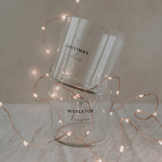 Trinkglas im 2er Set Christmas, schwarz