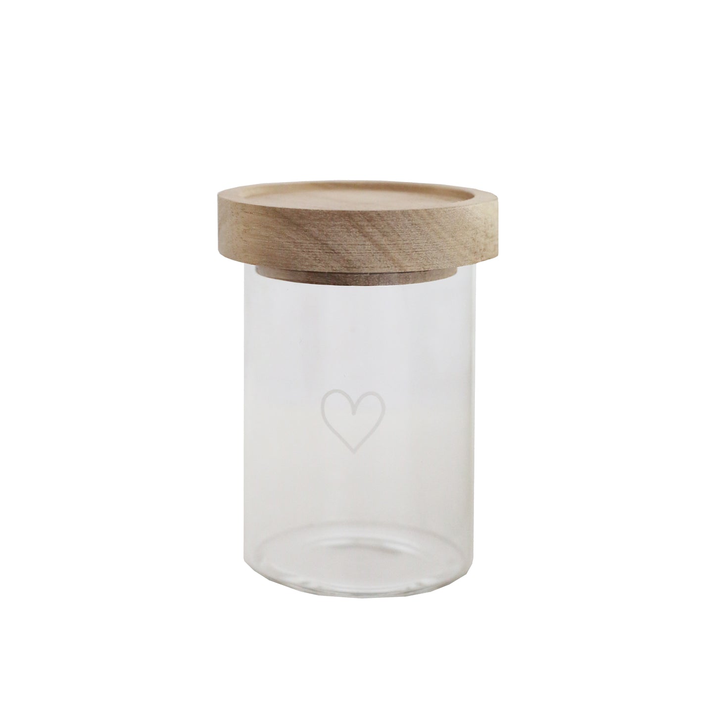 Mini Vorratsglas Herz im 6 er Set