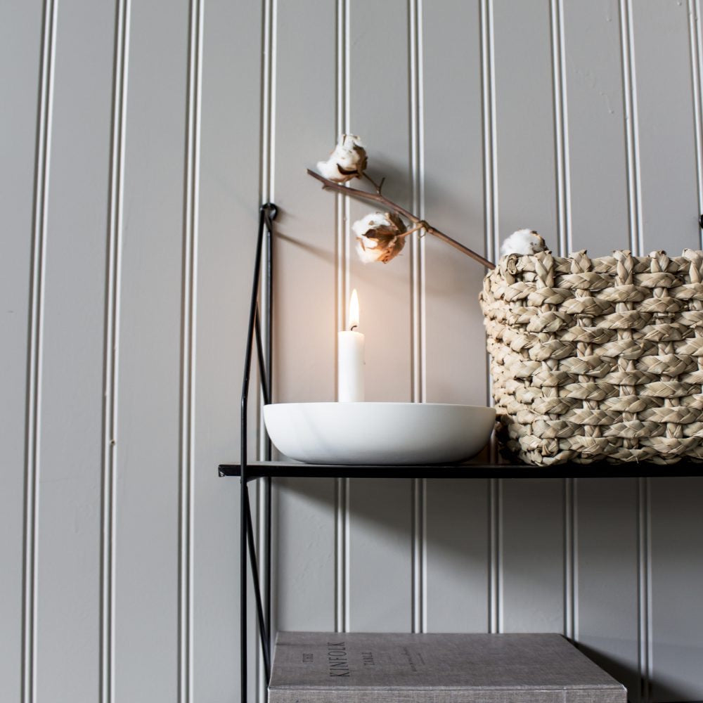 Lidatorp Large White candlestick 21x21x5