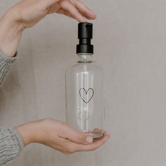 Seifenspender Herz Transparent 500ml