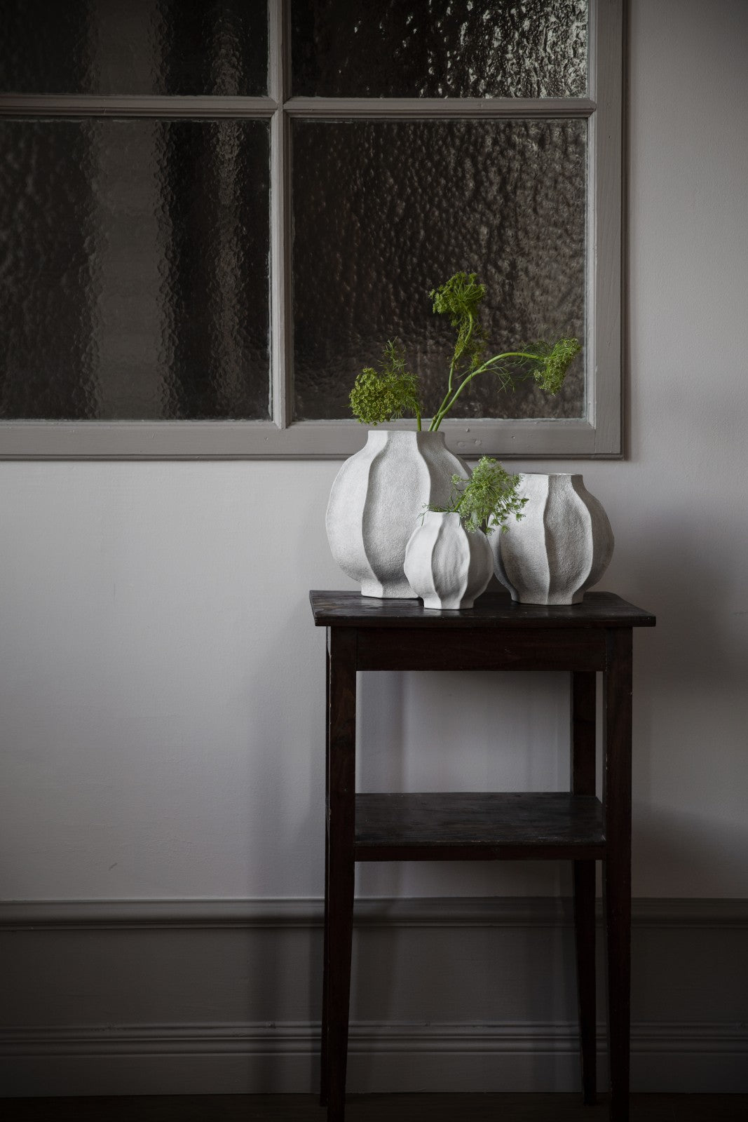 Vase Natural weiß