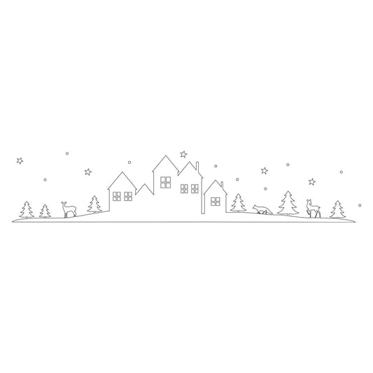 Sticker Schneelandschaft