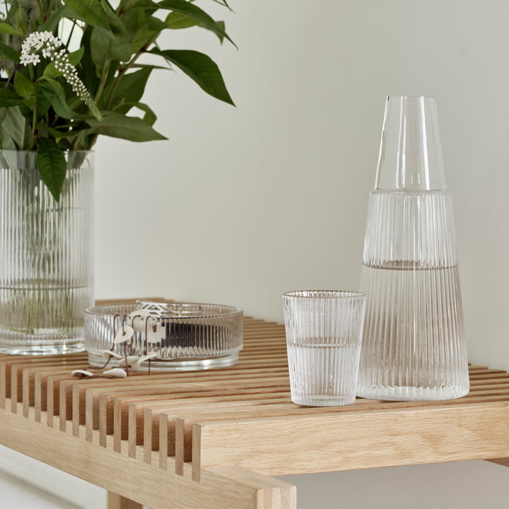 Pilastro Karaffe mit Glas