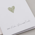 Klappkarte Herz grün