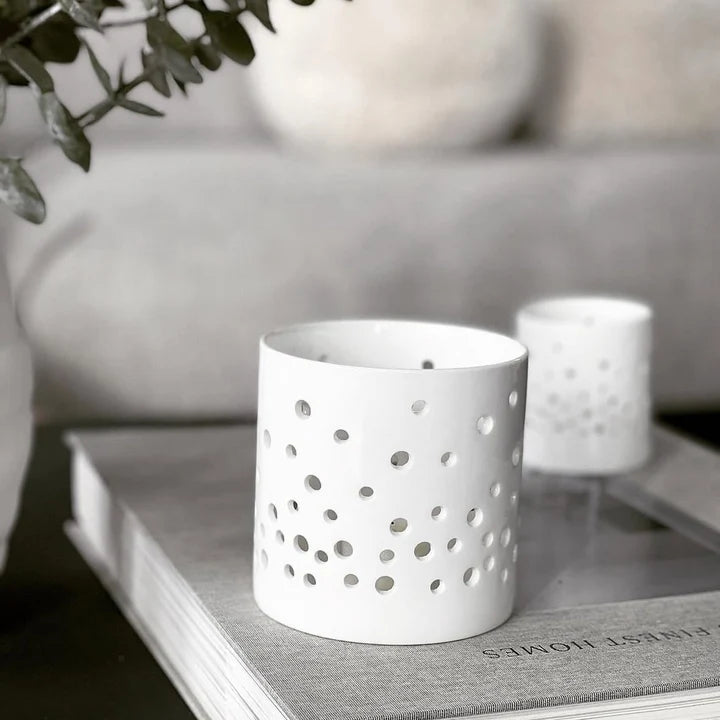 Sögne Porzellan-Teelichthalter „Dots“ (Small)