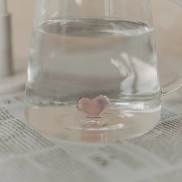 Karaffe Herzfigur rosa