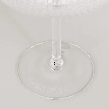 Champagner Glas auf das Leben