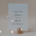 Halbrunder Kartenständer Herz