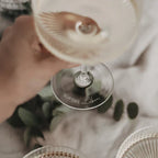 Champagner Glas auf das Leben