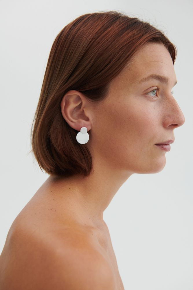 Double Coin Ohrstecker Gold