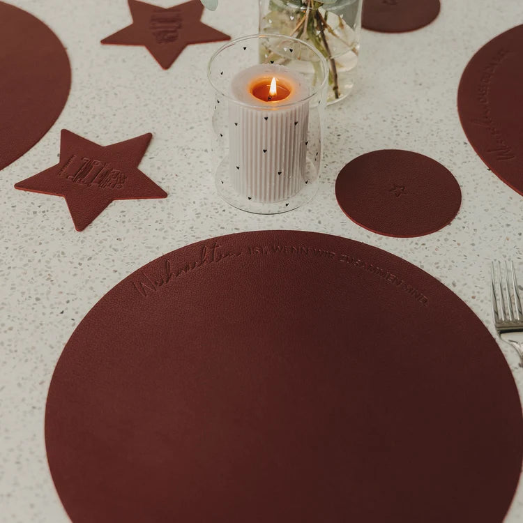 Wendbare Platzsets Weihnachten rot