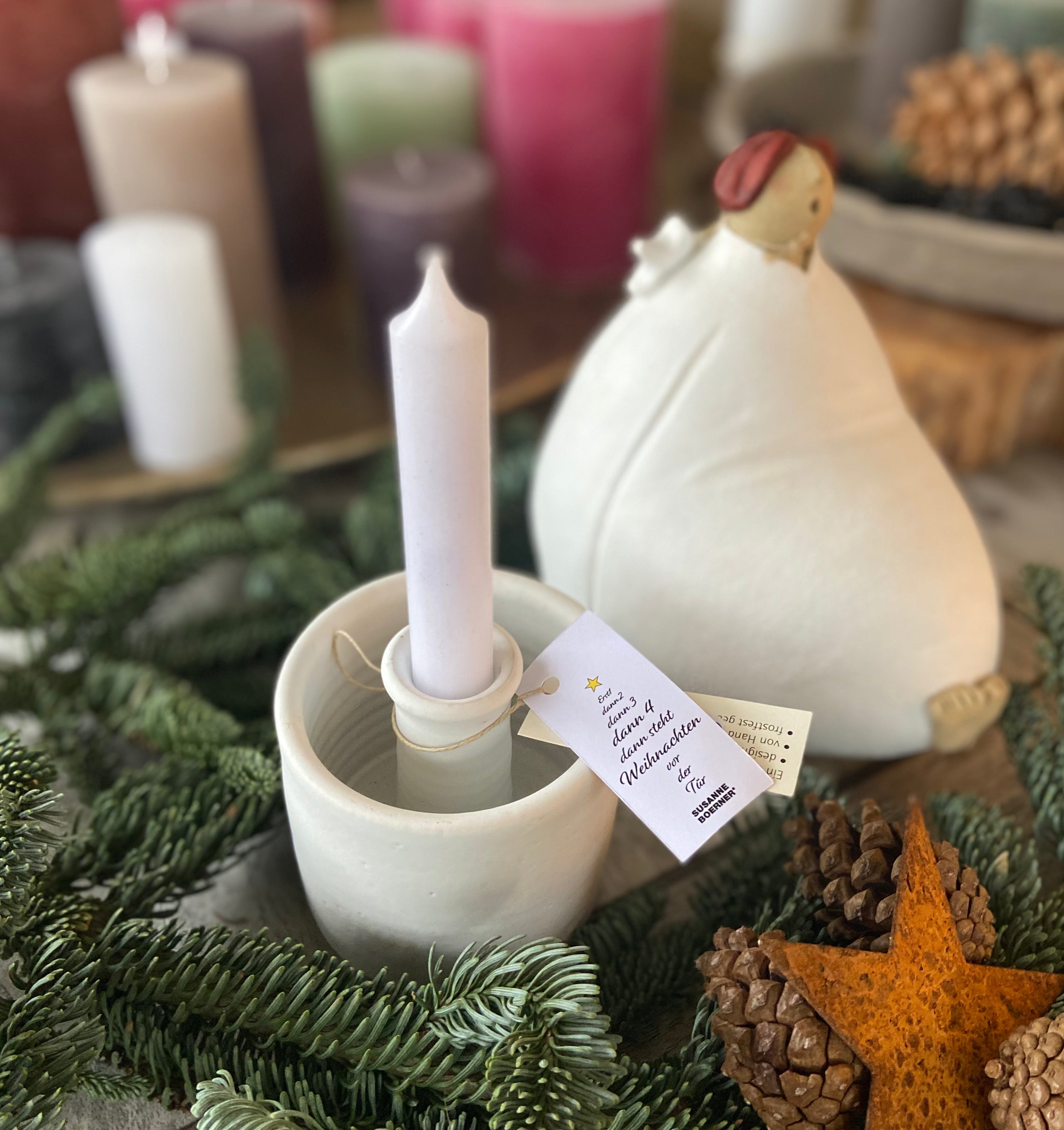 Kerzenleuchter weiß