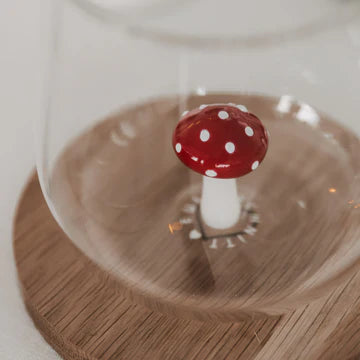 Trinkglas Pilzfigur