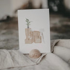 Halbrunder Kartenständer Glück